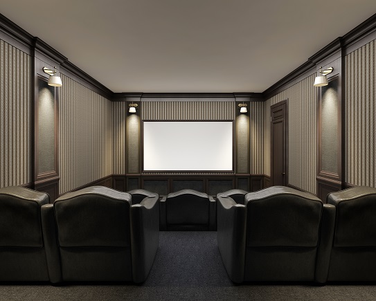 Projector Or Tv In A Media Room Audio Video Solutions